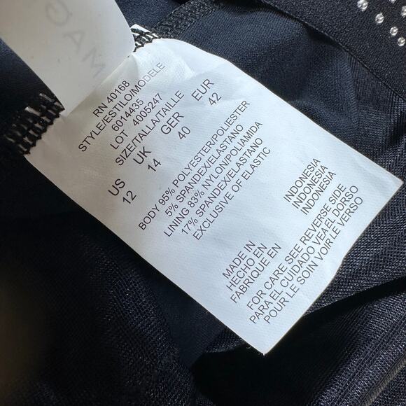 Magicsuit Star Studded Carly Tankini Top Black Women's Size 12 New Without Tag - Picture 5 of 7